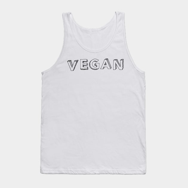 Vegan. Tank Top by MadebyTigger